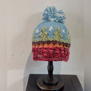 Hand made in Nepal Beanie 100% Wool with Soft Liner Starry Night